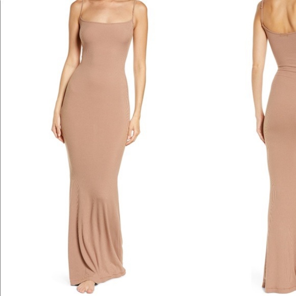 SOFT LOUNGE LONG SLIP DRESS